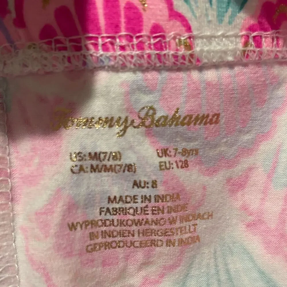 Isacc Mizrahi Pink 7/8 Tommy Bahama Multicolor seashell shorts Kids Bottoms nwt